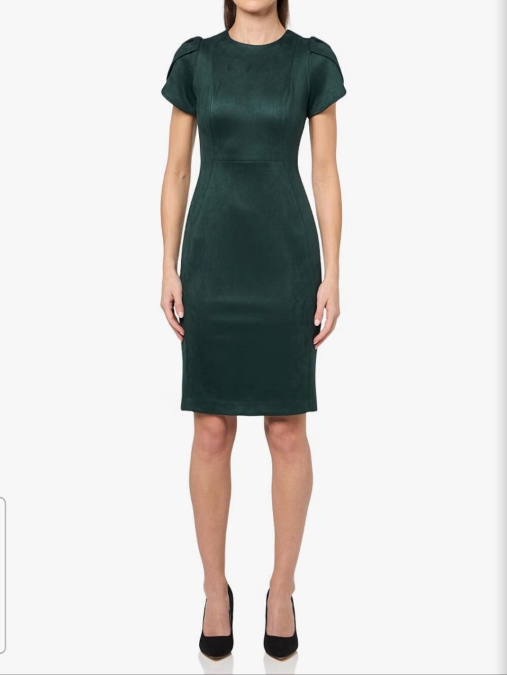 NWT Calvin Klein Suede Dress